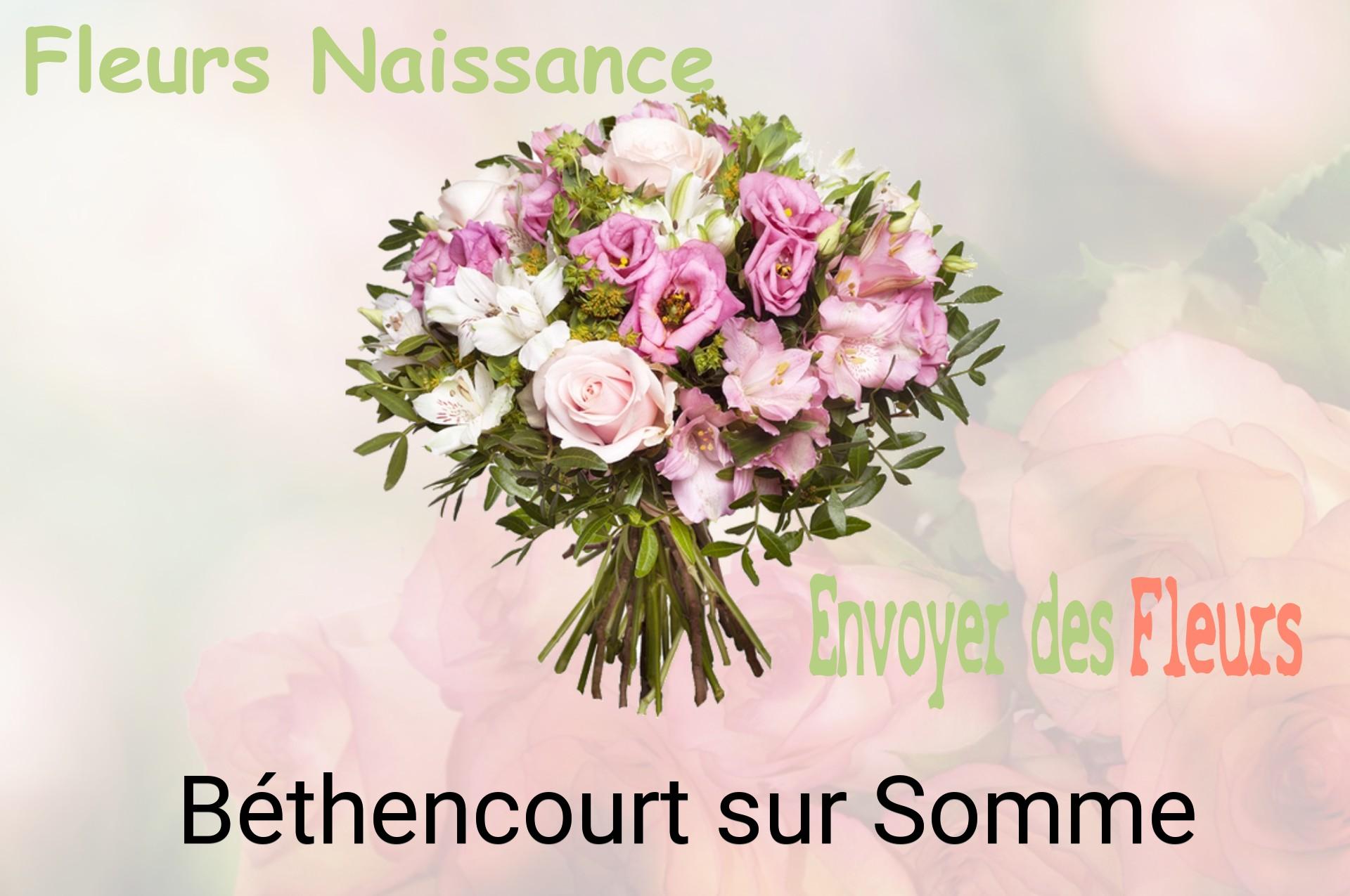 Bouquet de fleurs de naissance livré à Béthencourt-sur-Somme