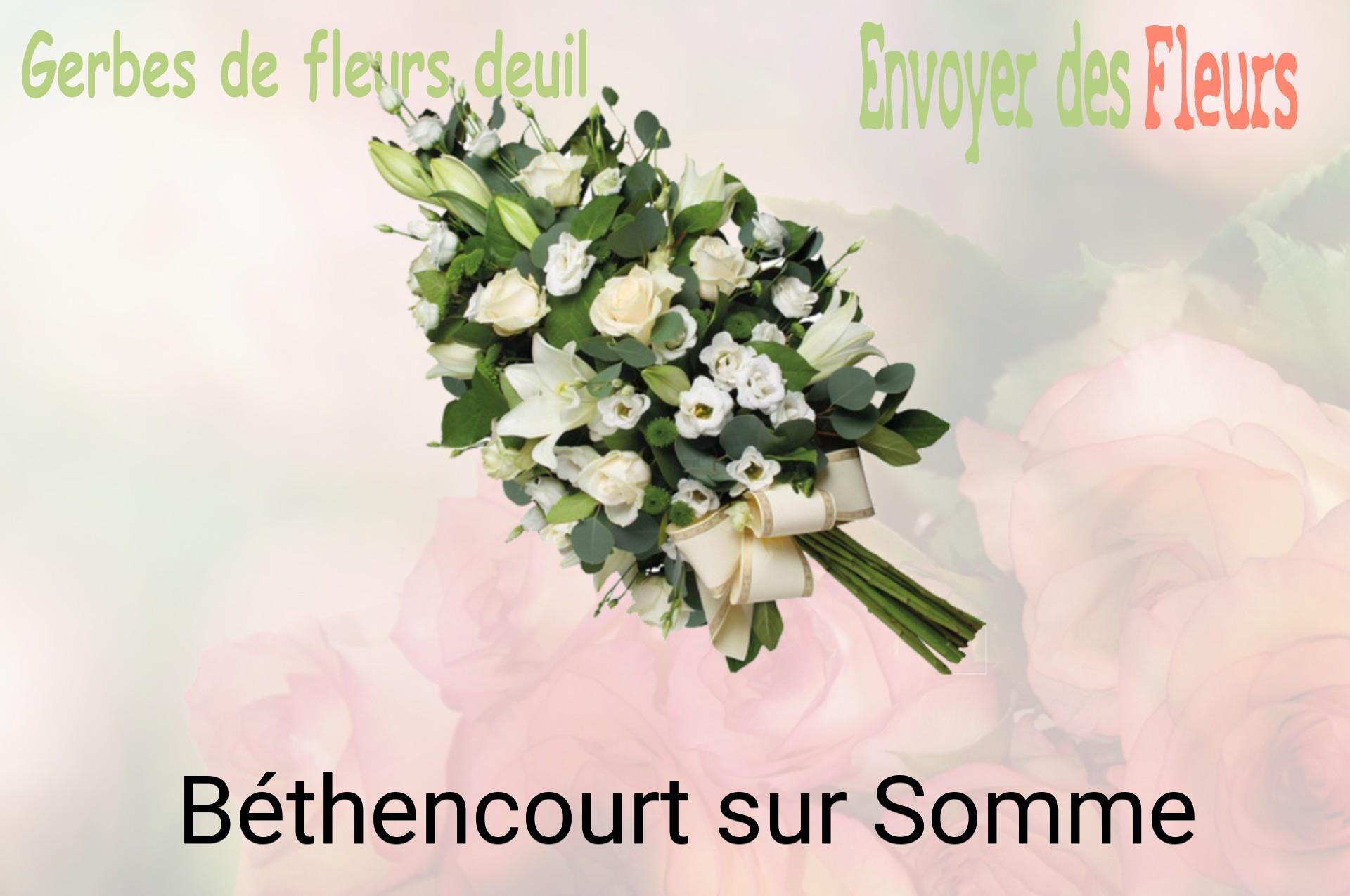 Gerbe de fleurs de deuil livrée à Béthencourt-sur-Somme